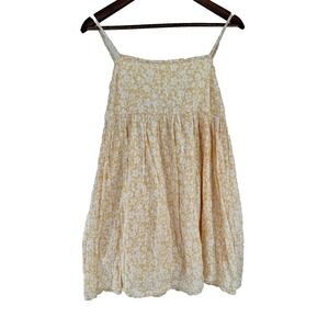 American Eagle Sun Dress Mini Floral Boho Cottage Spring Tie Back festival M